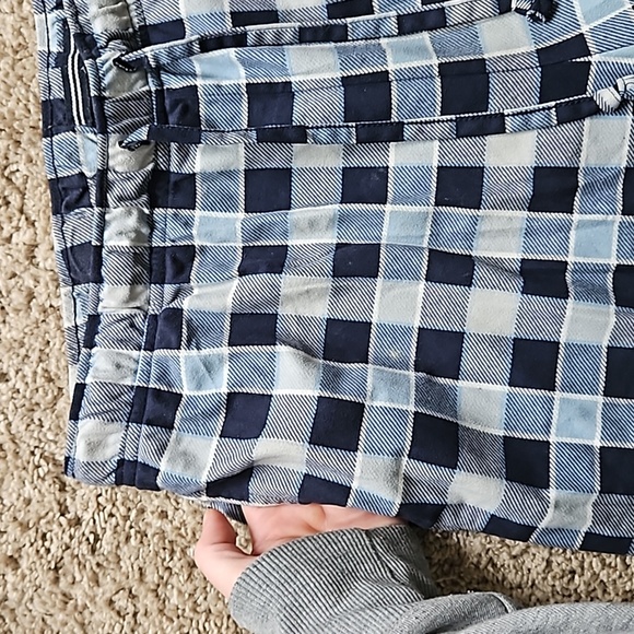 Nautical sleepwear pants, blue plaid, size  M - Picture 3 of 6